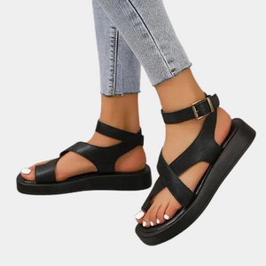 New Genuine Leather Chunky Sandals