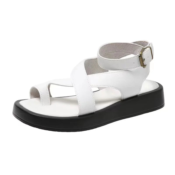 New Genuine Leather Chunky Sandals