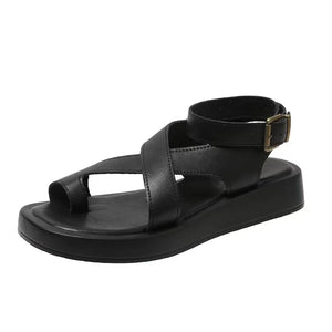 New Genuine Leather Chunky Sandals