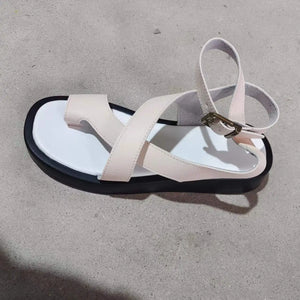 New Genuine Leather Chunky Sandals