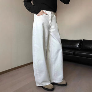 New Men's Jeans Solid Color Y2K
