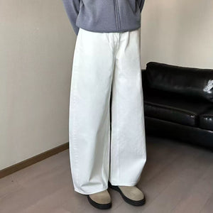 New Men's Jeans Solid Color Y2K