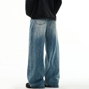 New Washed Straight Jeans Y2K