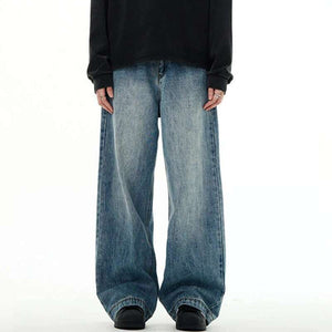 New Washed Straight Jeans Y2K