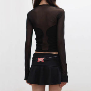 New Women Patchwork Crop Tops