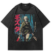 Ninja Graphic Y2K Black Shirts