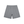 Back view of the Light Gray athletic shorts laid flat, showing the yoke seam and perforated sides