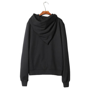 Oblique Zipper Cyberpunk Hoodie