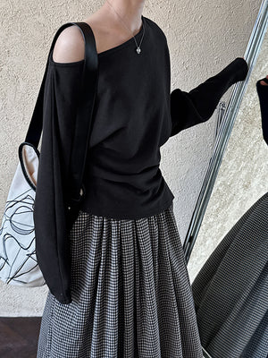 Off Shoulder Sweatshirt Womens