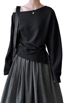 Off Shoulder Sweatshirt Womens