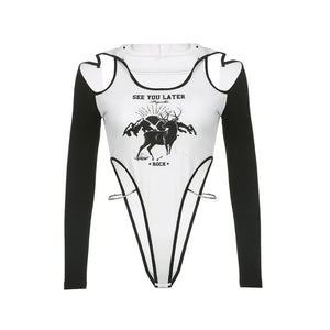 Off The Shoulder Cut Out Bodysuit