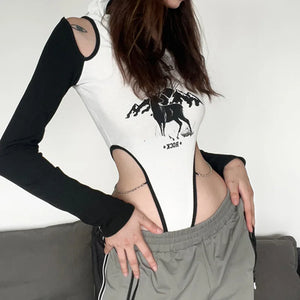 Off The Shoulder Cut Out Bodysuit