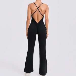 Open Back Womens Unitard