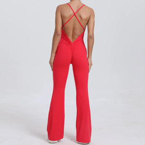 Open Back Womens Unitard