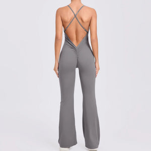 Open Back Womens Unitard