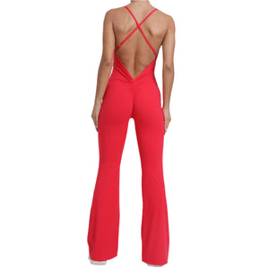 Open Back Womens Unitard