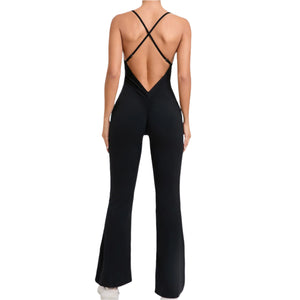 Open Back Womens Unitard