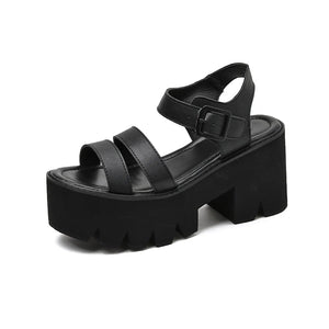 Open Toe Chunky Sandals For Womens