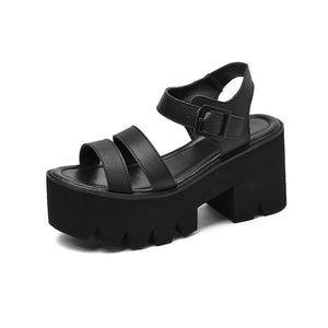 Open Toe Chunky Sandals For Womens