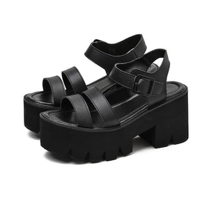Open Toe Chunky Sandals For Womens