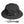 Outdoor Black Bucket Hat - product view on white background
