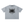 Light Gray oversized acid wash tee laid flat, front view with the large black thorn graphic on the chest
