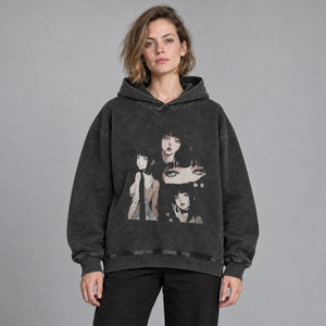 Oversized Baggy Hoodie Y2K – worn by a woman