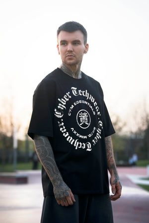 Oversized Black Gym Shirts