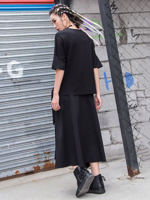 Oversized Black T Shirt Women
