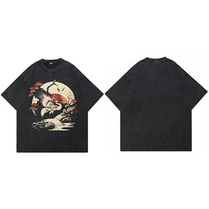 Oversized Black Y2K Shirt