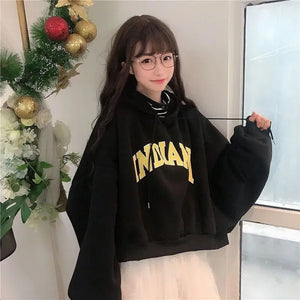 Oversized Cropped Hoodie