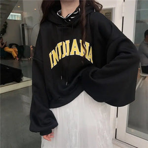 Oversized Cropped Hoodie