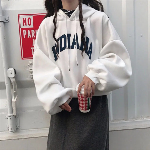 Oversized Cropped Hoodie
