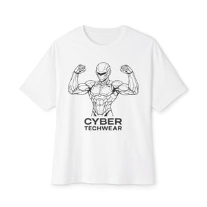 Oversized Cyber Tshirt White Gym