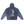 Bluza z kapturem Royal Blue rozłożona płasko, widok z tyłu, marmurowa głowa posągu, półksiężyc i napis AFTERHUMAN