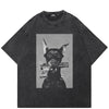 Oversized Dog Graphic T Shirts Y2K