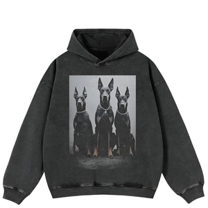 Oversized Dog Graphic Y2k hoodie