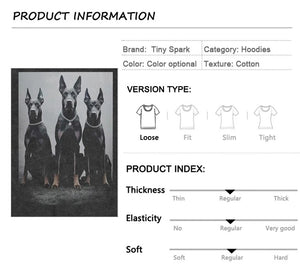 Oversized Dog Graphic Y2k hoodie