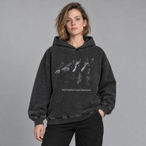 Oversized Dog Graphic  Y2K Hoodies – worn by a woman