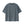 Mellemgrå vasket raglan-t-shirt set bagfra på skrå, kasseformet krop og korte ærmer med råe kanter