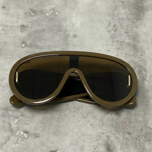 Oversized One-Piece Cyberpunk Sunglasses