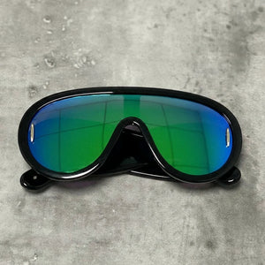 Oversized One-Piece Cyberpunk Sunglasses