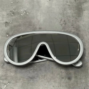 Oversized One-Piece Cyberpunk Sunglasses