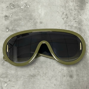 Oversized One-Piece Cyberpunk Sunglasses