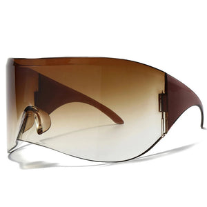 Oversized Rectangle Cyberpunk Sunglasses