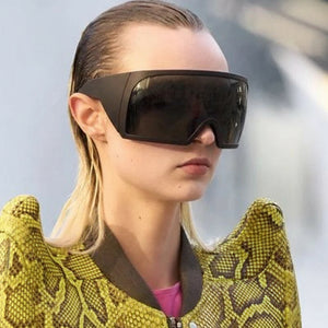 Oversized Shield Cyberpunk Sunglasses