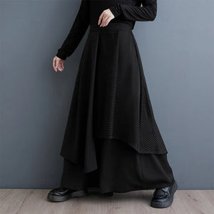 Oversized Skirt Pants Pleated