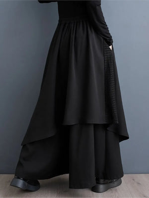 Oversized Skirt Pants Pleated