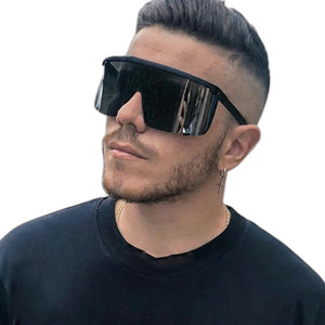 Oversized Sports Cyberpunk Glasses - product view on white background