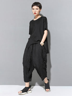 Oversized T Shirt For Women Black